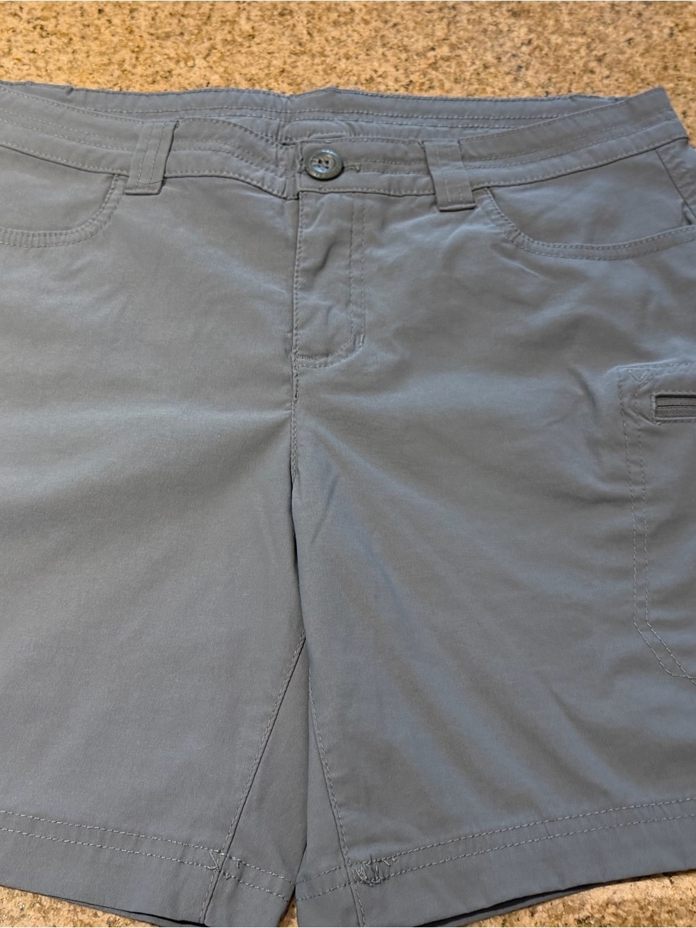 Eddie Bauer Women's Slate Blue Hybrid Shorts - Picture 2 of 6